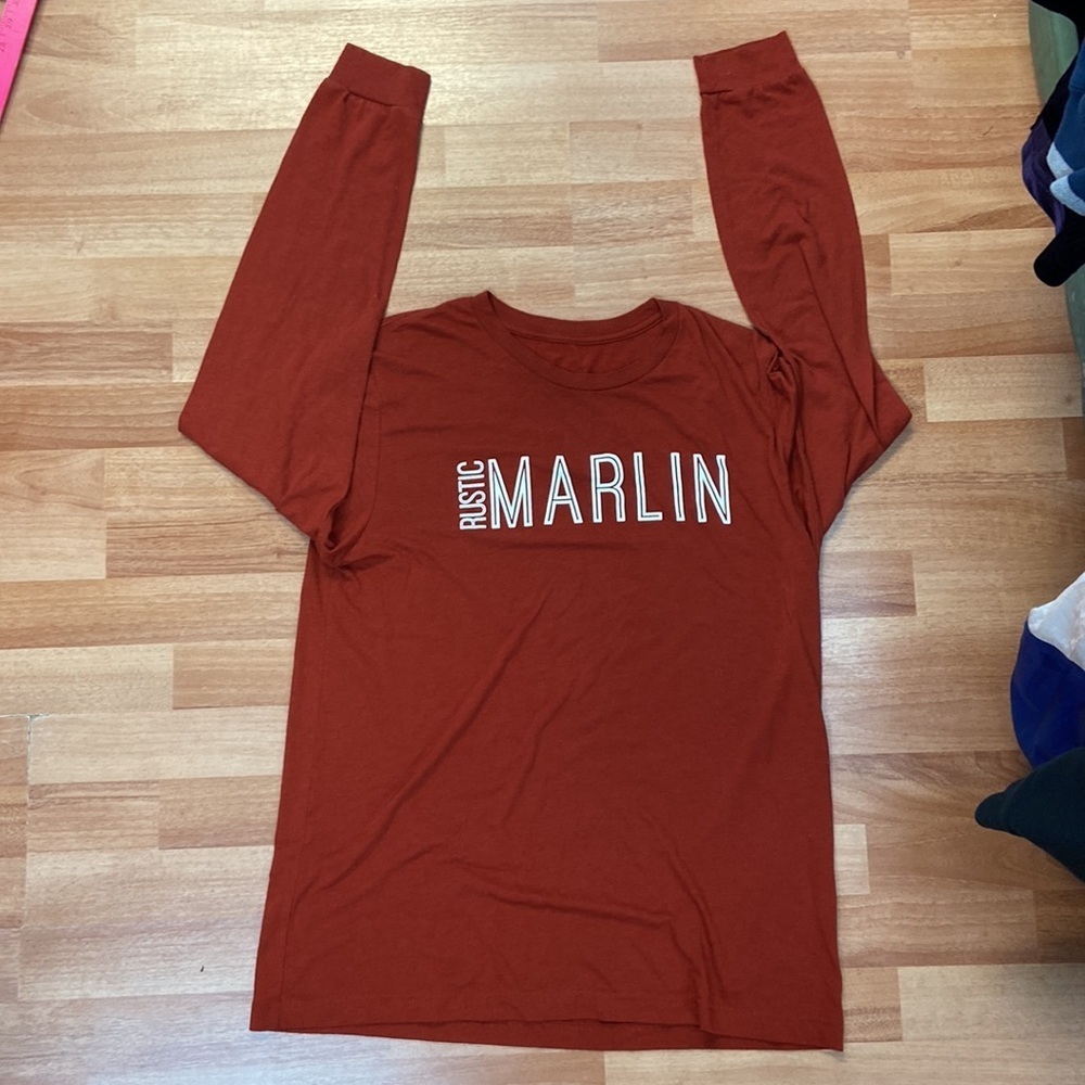 Rustic Marlin Rust color long sleeve, T-shirt, size extra large